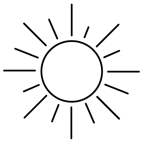 Sun pictogram